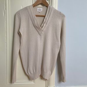 Sezane Cream wool and cashmere sweater